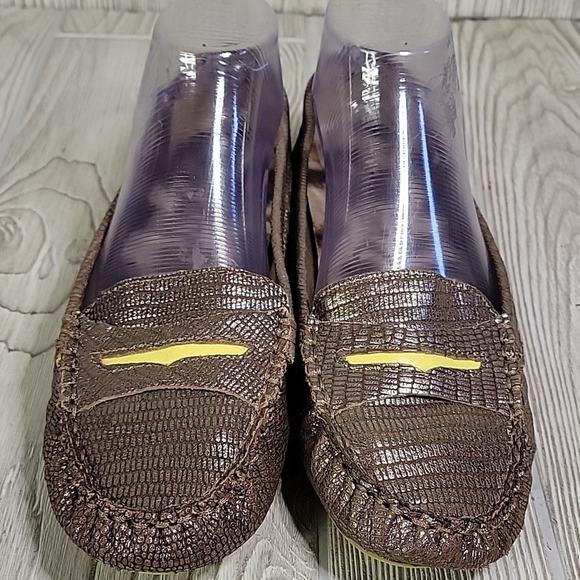 Sam Edelman Jones Bronze Leather Penny Loafers Womens Size 8.5 - Picture 3 of 10